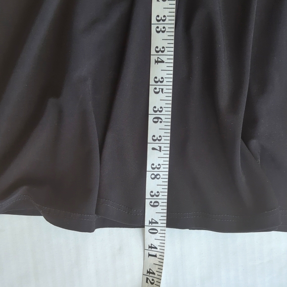 FunFash Empire Waist A-Line Midi Dress XL Black Faux Rhinestone Bling - Picture 13 of 13